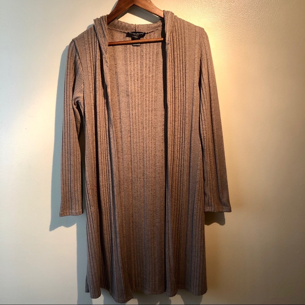 Long brown cardigan